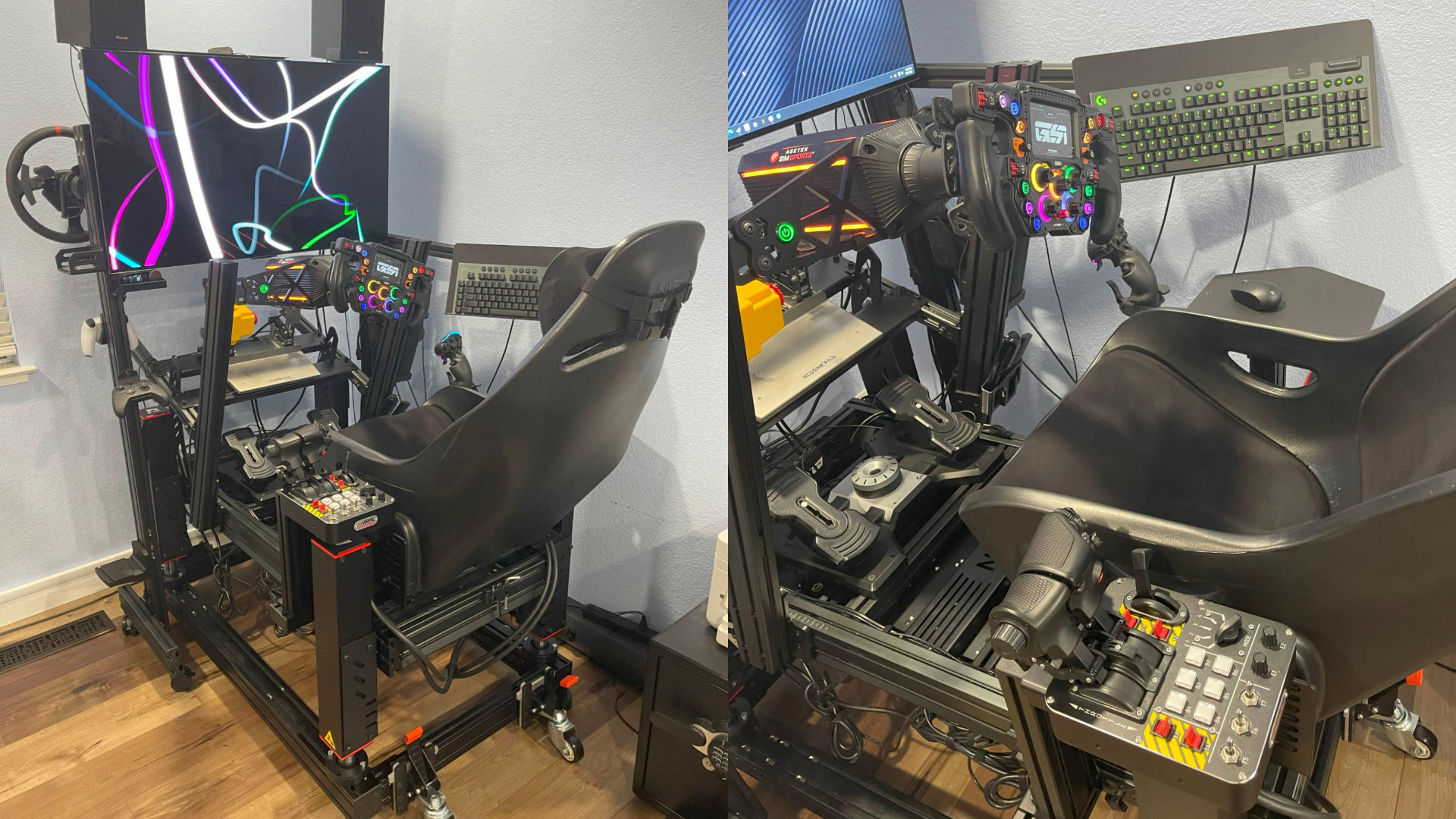 Sim racing and flight motion rig